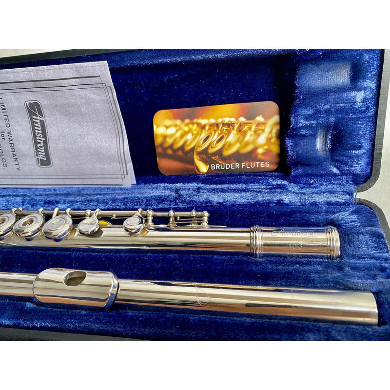 Flauta Transversal Armstrong 103 / Made In Usa #25 Prata