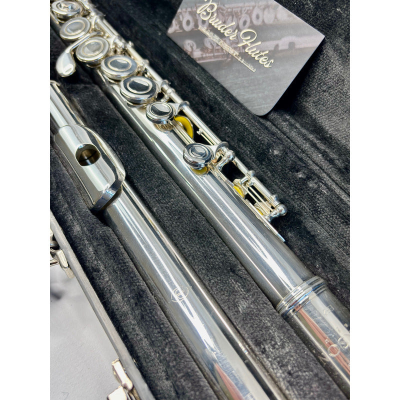 Flauta Transversal Emerson  E F 2 - Made In U S A  #95 Prata