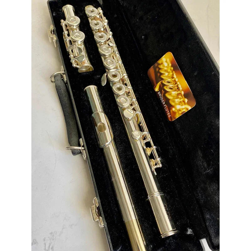 Flauta Transversal Olds Na75f P. Lábio +riser Prata Usa  #11 Prata