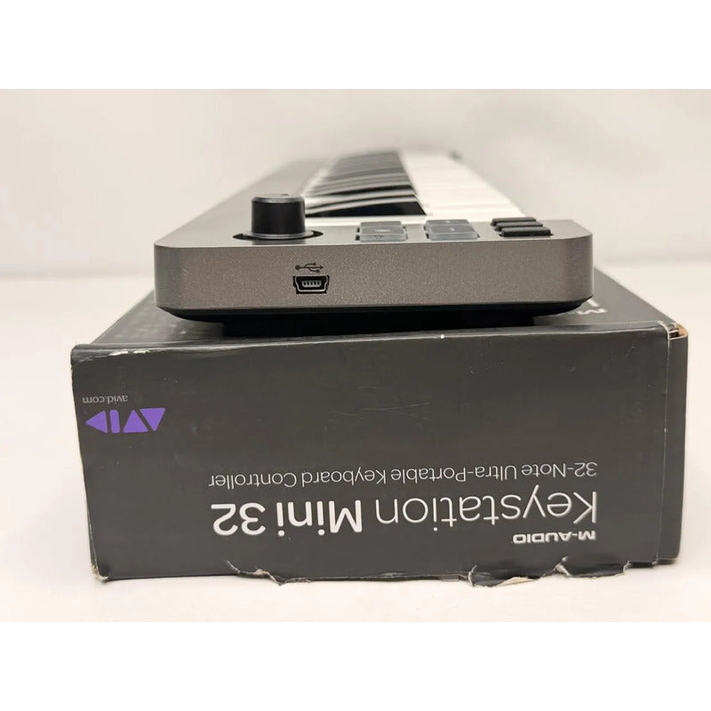 Controlador Midi M-audio Keystation Mini 32 Cinza