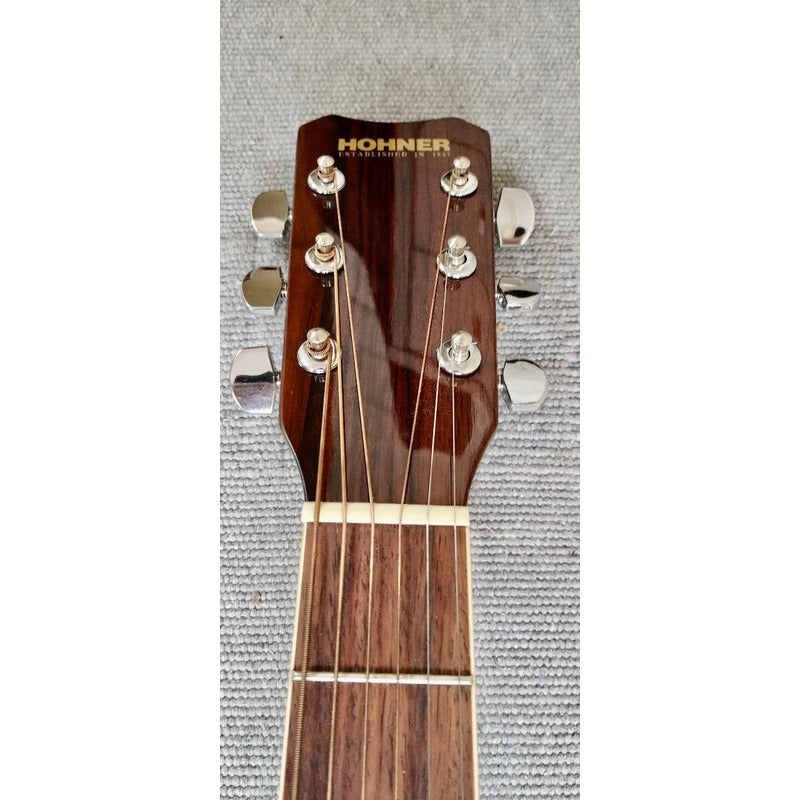 Violão Hohner Hw400n - Made In Korea -tampo Sólido + Case Natural Gloss