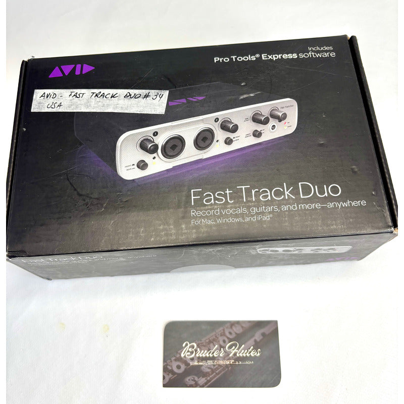 Interface Avid Fast Track Duo / U S A  #34 Prata 127/220v