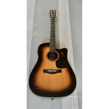 Violão Yamaha Dwx-7c Tbs / Eletroacústico Com Microfone + Hard Case Rígido
