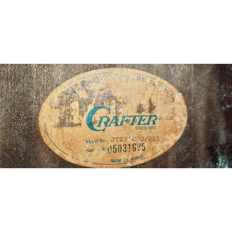 Violao Crafter Eletroacústico Jte98ceq Dbs - Made Korea Marrom-escuro