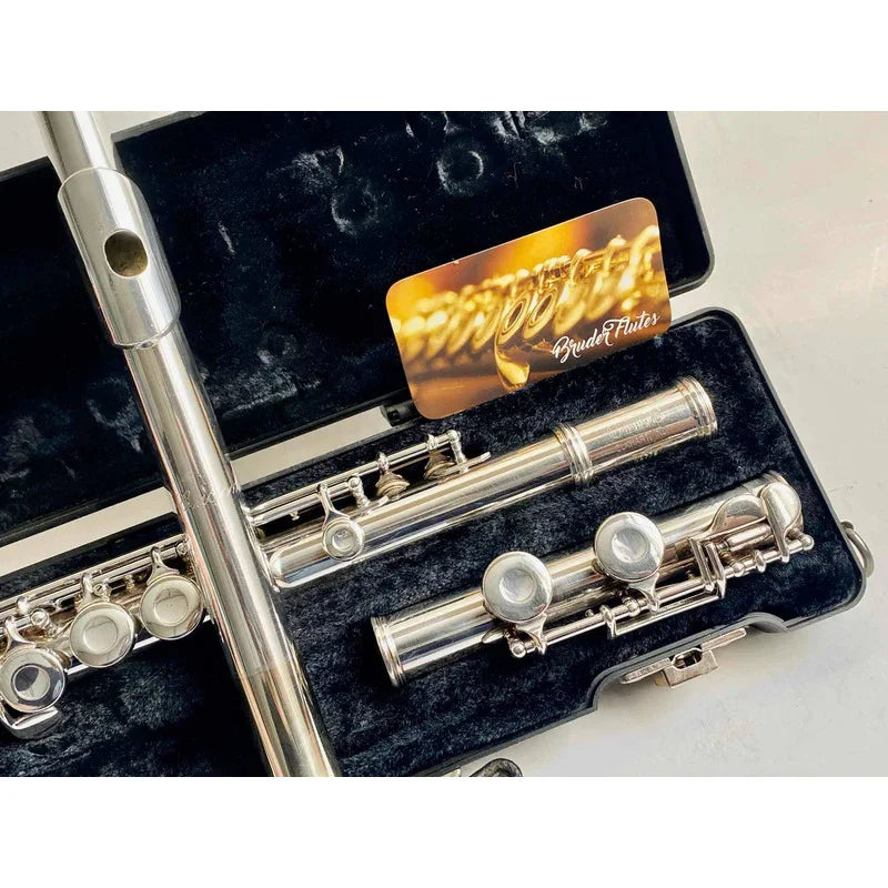 Flauta Transversal Olds Na77 S-  Made In U S A #17 Prata