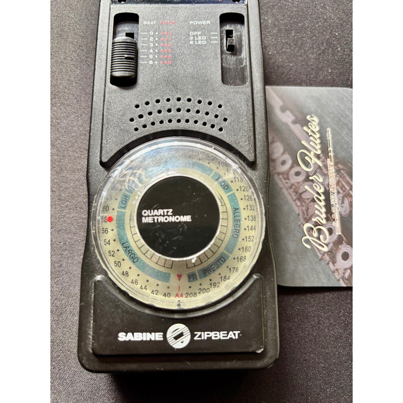 Metrônomo Quartz Analógico Sabine Zipbeat