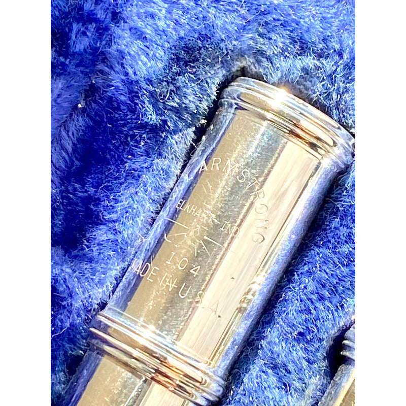Flauta Transversal Armstrong 104  C/ 2 Bocais - U S A #65 Prata