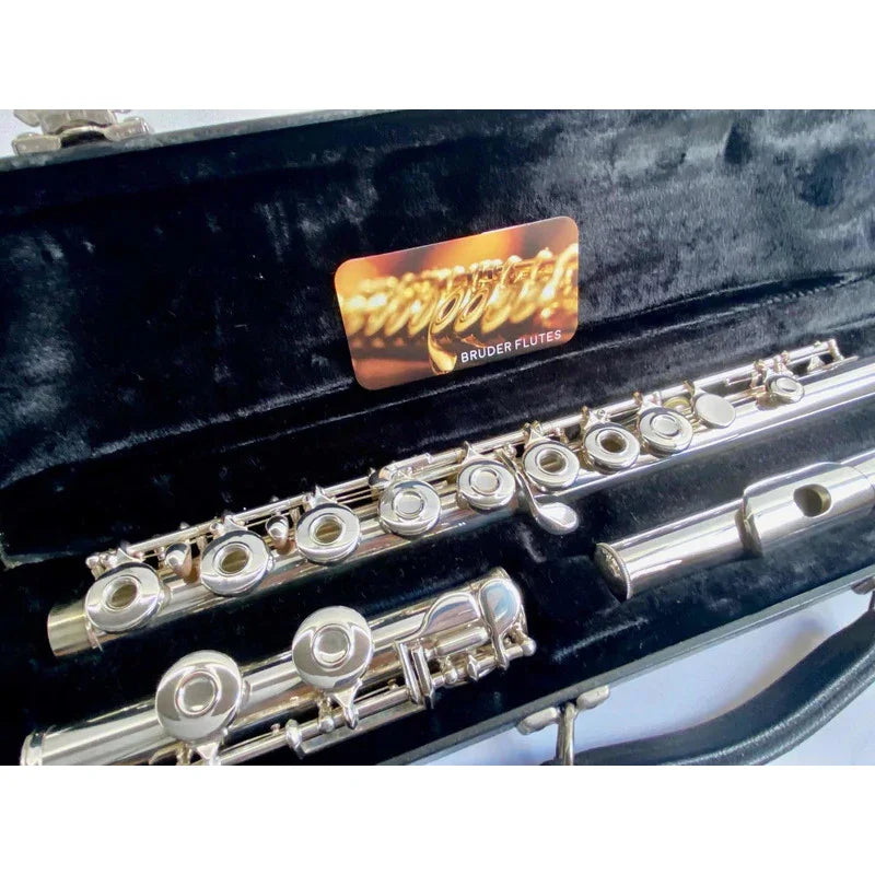 Flauta Transversal Olds Na75f P. Lábio +riser Prata Usa  #11 Prata