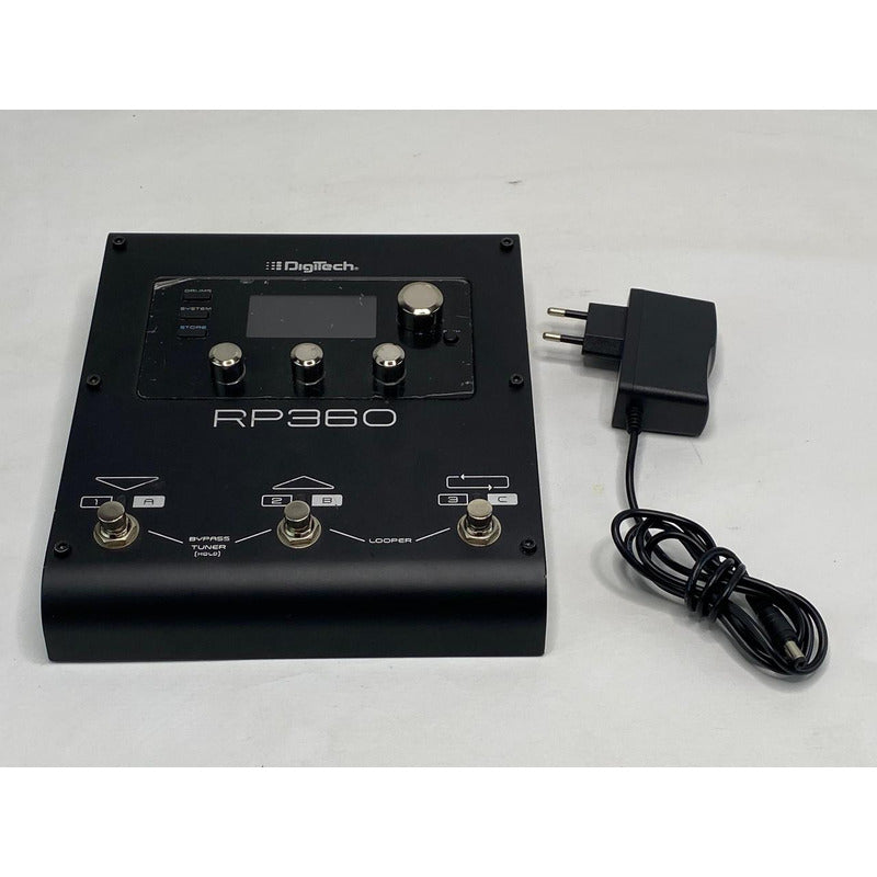 Pedaleira Digitech Rp360 C/ Fonte  / Made In U S A Preto