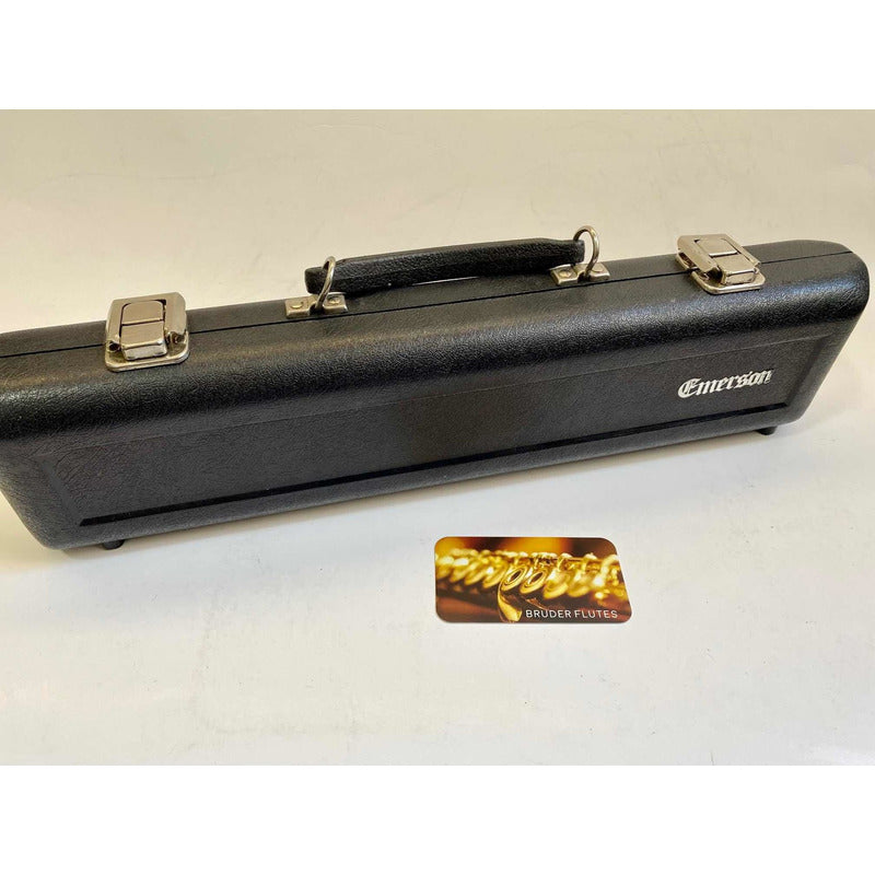 Flauta Transversal Emerson Alpha Porta Lab+riser Prata U S A Prata