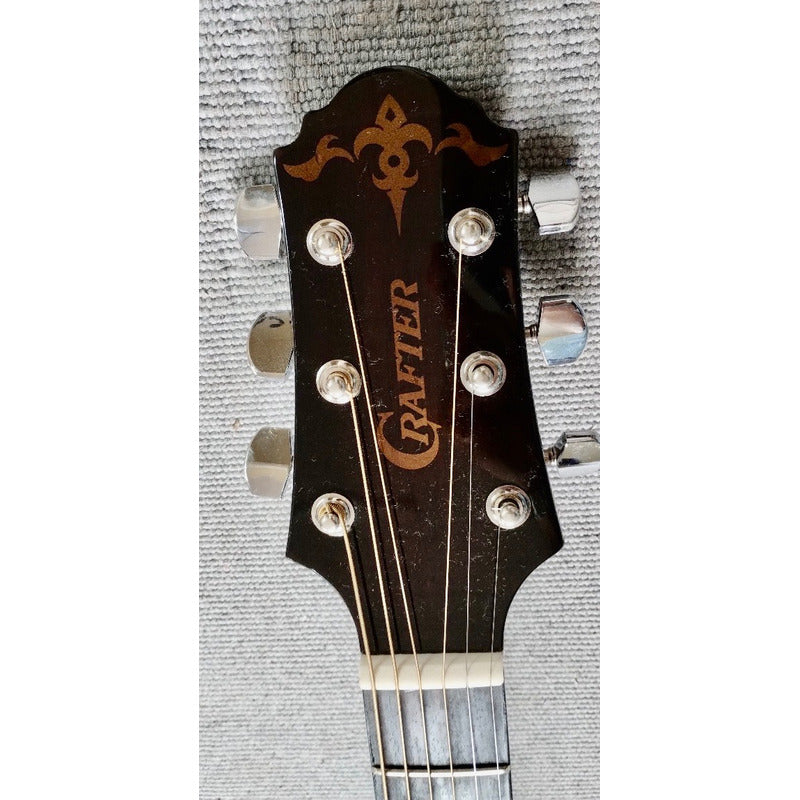 Violao Crafter Eletroacústico Jte98ceq Dbs - Made Korea Marrom-escuro