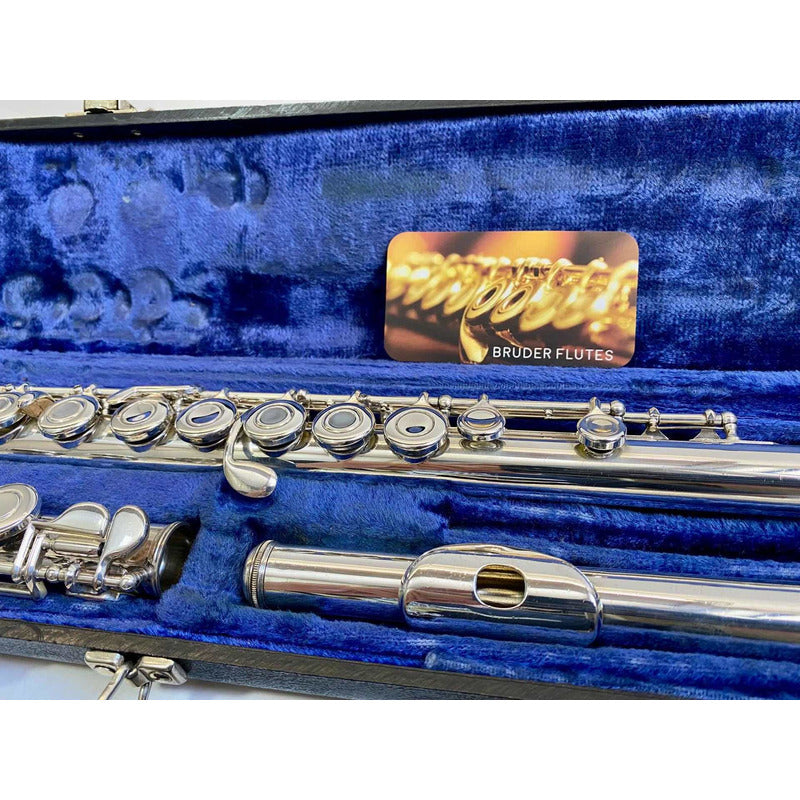 Flauta Transversal Emerson Alpha Porta Lab+riser Prata U S A Prata