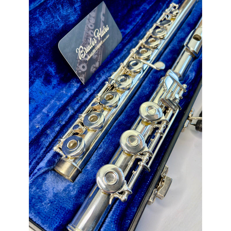 Flauta Transv Olds Na75 Fb / P. Lábio + Riser Prata Usa  #97 Prata