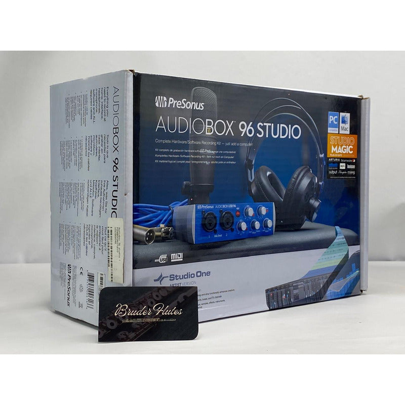 Kit De Estúdio Presonus Audiobox 96 Para Gravação Azul 5v