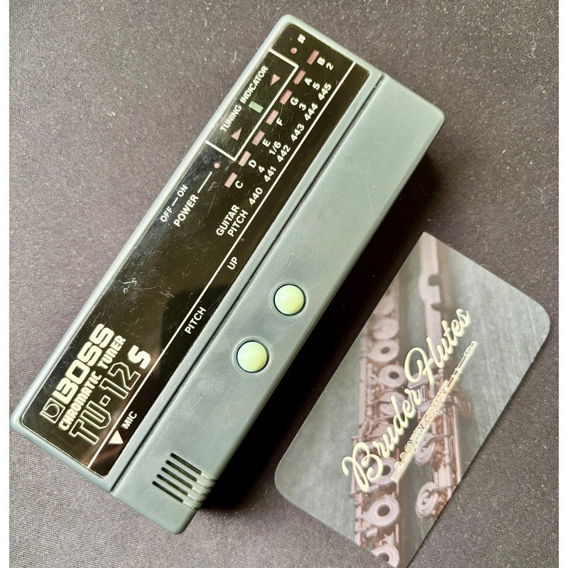 Afinador Boss Crhomatic Tuner Tu-12 S - Boss - Made Taiwan Preto