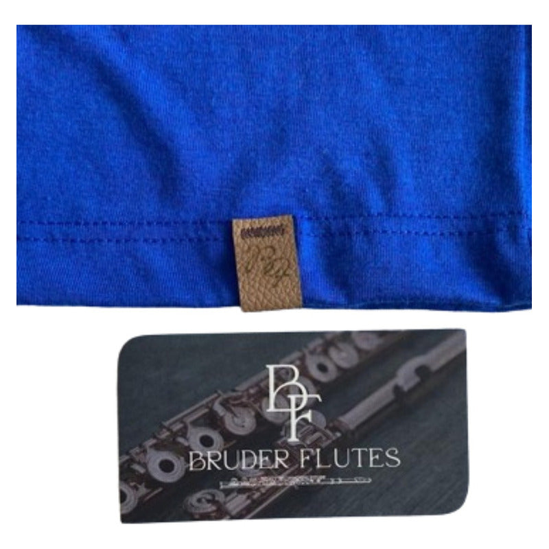Camiseta Flauta Transversal Djalma Julliot Project - Azul - TAM G