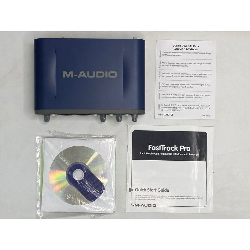 Interface Áudio M-Audio Fast Track Pro - Made in Usa