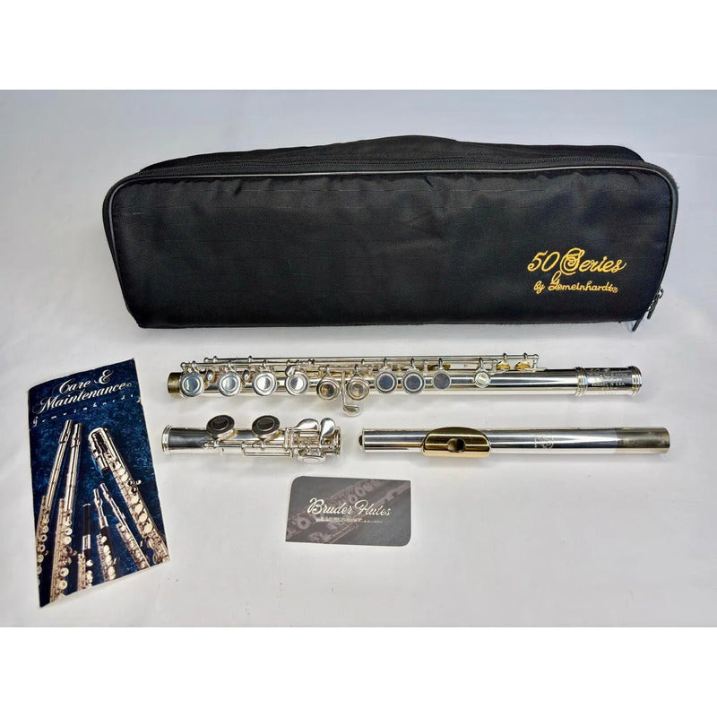 Flauta Transversal Gemeinhardt 52 Sp -  Made In Usa  #132 Prateado