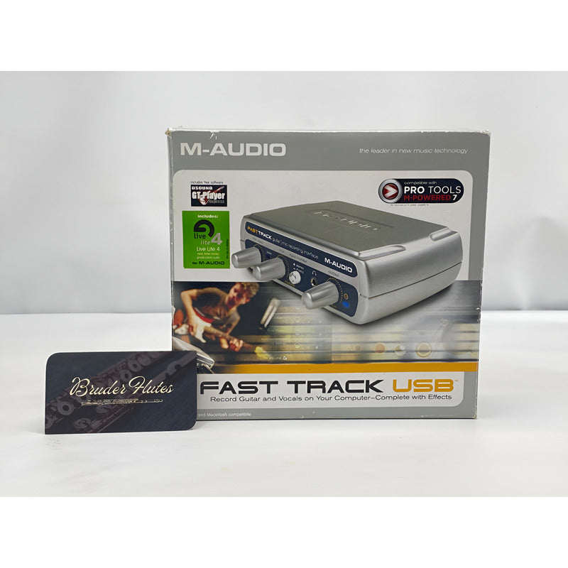 Interface M-audio Fast Track Usb / U S A #22 Cinza 5v