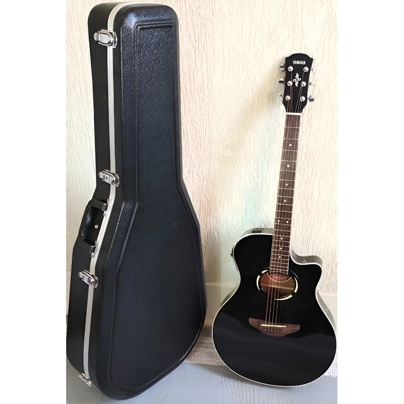 Violão Yamaha Apx 500 Bl / Eletroacústico + Hard Case  Black Destro