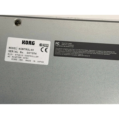 Korg Kontrol 49 Controlador Midi 49 Teclas Cinza