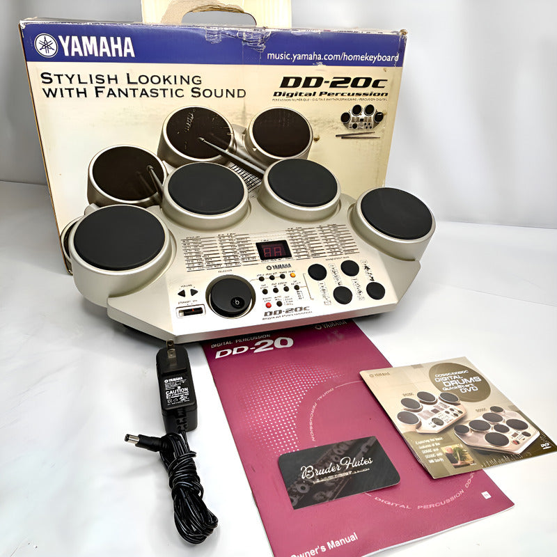 Bateria Eletronica Yamaha Dd-20c - Made In Japan Prata