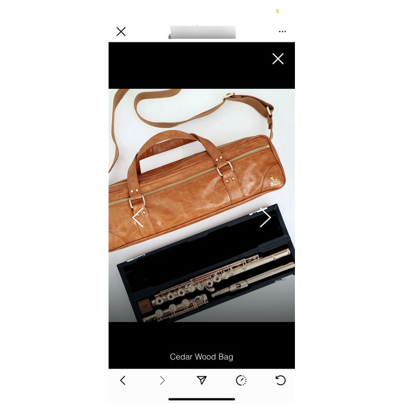 Bag Em Couro Para Flauta Transversal Fluterscooter