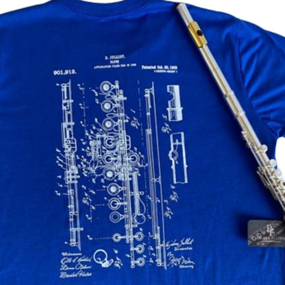 Camiseta Flauta Transversal Djalma Julliot Project - Azul - TAM G