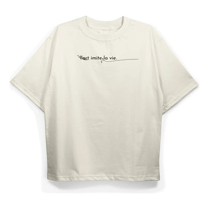Camiseta Flauta Transversal A Arte Imita A Vida / Linho Veja Linho Lart Imite La Vida M Liso