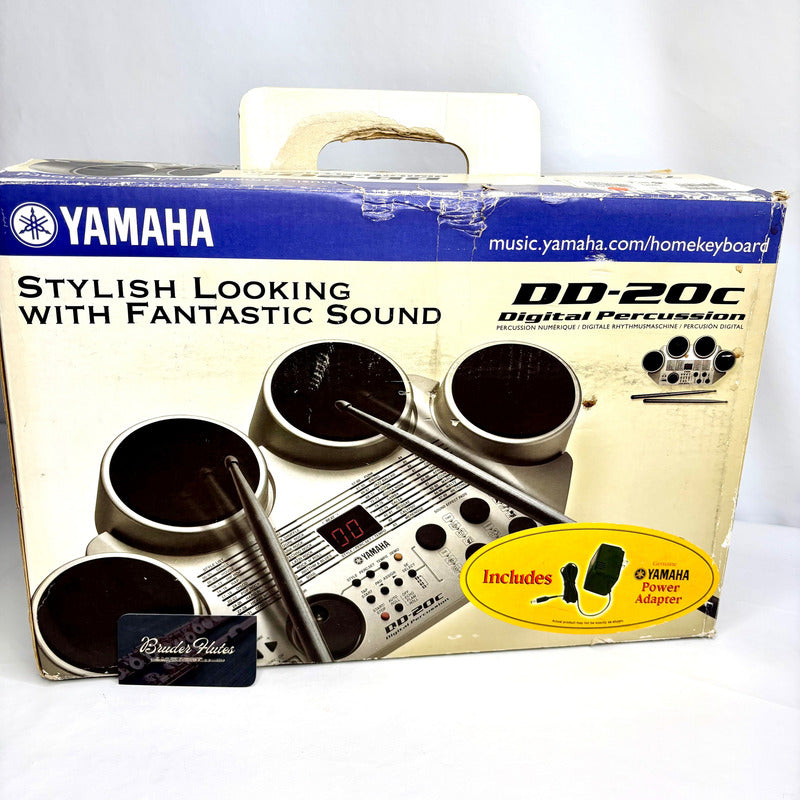 Bateria Eletronica Yamaha Dd-20c - Made In Japan Prata