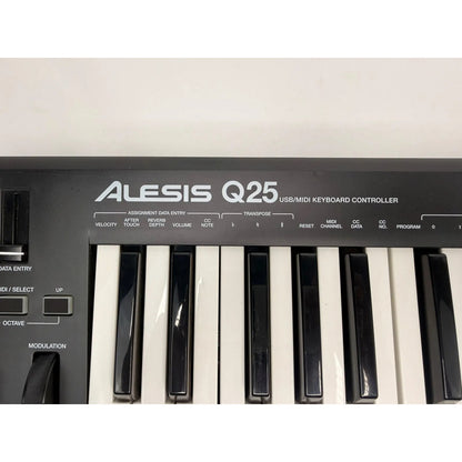 Controlador Midi Alesis Q25 25 Teclas Preto