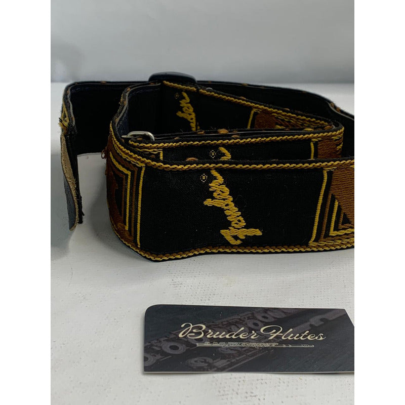 Correia Fender Monogrammed Amarela Preto
