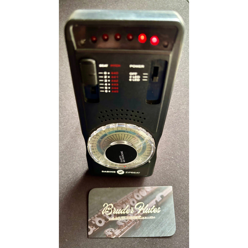 Metrônomo Quartz Analógico Sabine Zipbeat - Top Preto