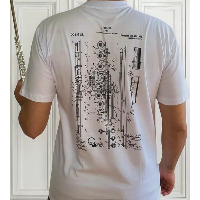 Camiseta Flauta Transversal Djalma Julliot Project - Branco - TAM P