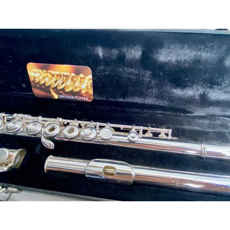 Flauta Transversal Olds Na75f P. Lábio +riser Prata Usa  #11 Prata