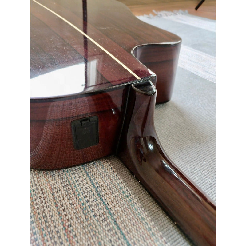 Violão Yamaha Dwx-7c Tbs / Eletroacústico Com Microfone + Hard Case Rígido