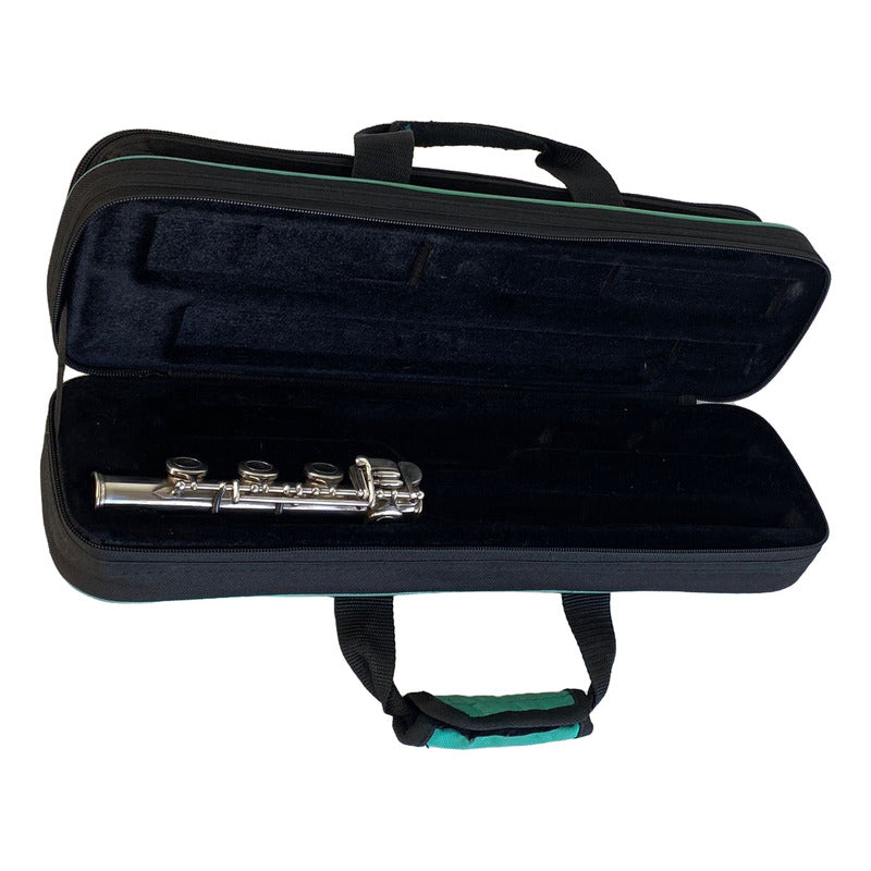 Case Flauta Transversal Kaces Verde Preto - Made In Usa #16