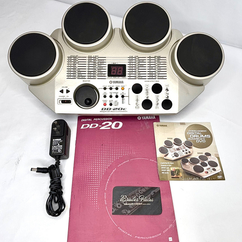 Bateria Eletronica Yamaha Dd-20c - Made In Japan Prata