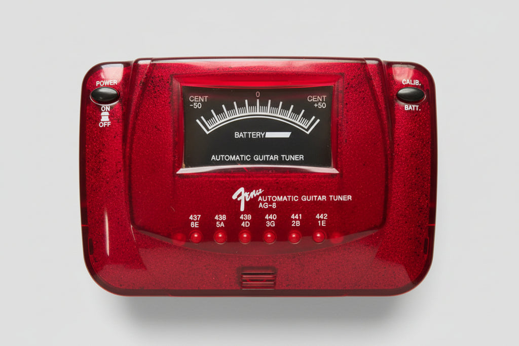 Afinador Fender Ag-6 Cromático - Red Sparkle - Made In Usa Vermelho