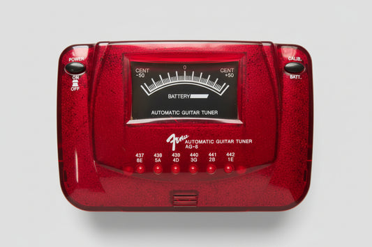 Afinador Fender Ag-6 Cromático - Red Sparkle - Made In Usa Vermelho