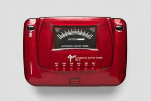 Afinador Fender Ag-6 Cromático - Red Sparkle - Made In Usa Vermelho