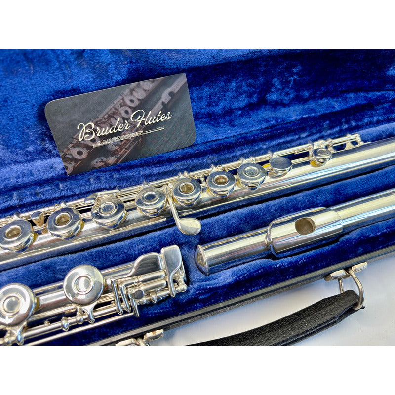 Flauta Transv Olds Na75 Fb / P. Lábio + Riser Prata Usa  #97 Prata