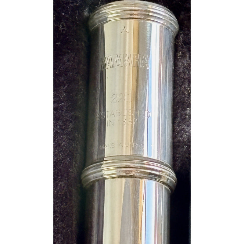 Flauta Transversal Yamaha 221 Silver / Made Japan  #122 Prata