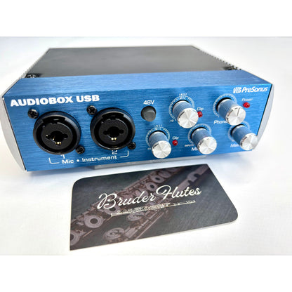 Interface De Áudio Presonus Audiobox Usb / U S A #48 Azul 127/220v
