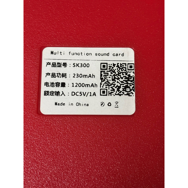 Placa De Som Sk300 Live, Trocador De Voz Externo / Mixer