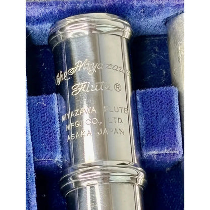 Flauta Transv Miyazawa Ms-95 Bocal Prata Made In Japan  #145 Prateado