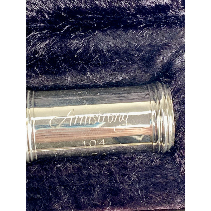 Flauta Transversal Armstrong 104  - Made In U S A #58 Prata