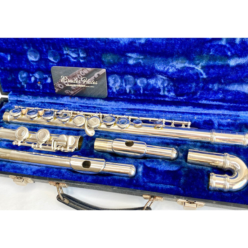 Flauta Transversal Armstrong 104  C/ 2 Bocais - U S A #65 Prata