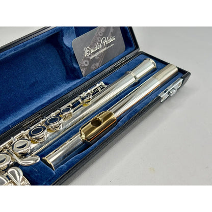 Flauta Transversal Buffet Crampon BC 6010 - Porta Lábio & Riser em Prata Maciça com banho de Ouro 18k - Made in England #167