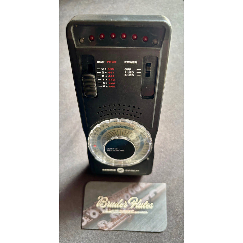 Metrônomo Quartz Analógico Sabine Zipbeat - Top Preto